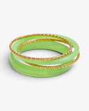 Lot de 4 Bracelets Résine Colorée & Joncs Dorés | Summer Edition - BEQUEEN