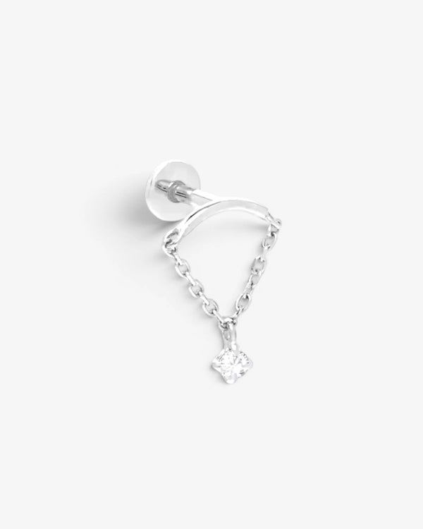 Piercing Labret Chaîne Nova Titane - BEQUEEN PARIS