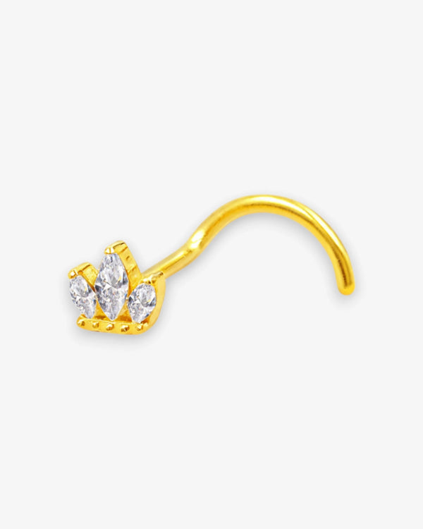 Piercing Nez Couronne en Titane ASTM F136 | Zircons - BEQUEEN