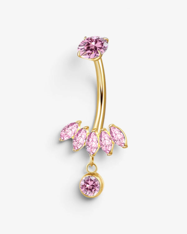 Piercing nombril Éclat Rosé – Doré - BEQUEEN