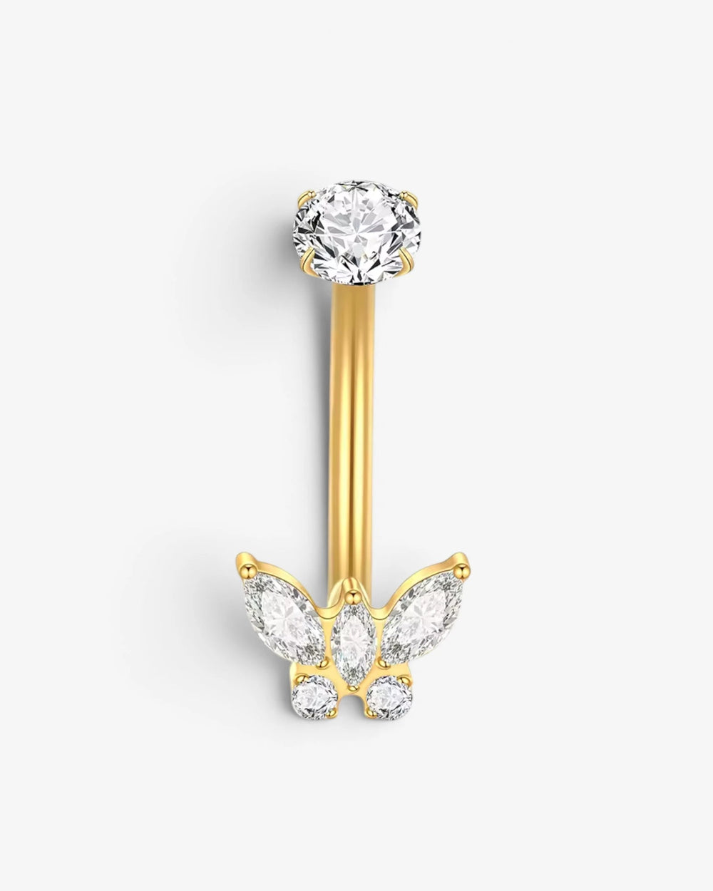 Piercing Nombril Papillon Aura Titane - BEQUEEN PARIS