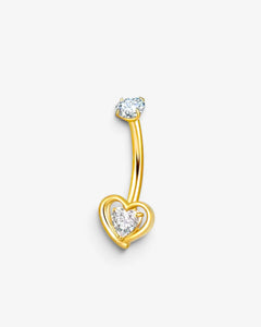 Piercing Nombril Sweet Heart Titane - BEQUEEN PARIS