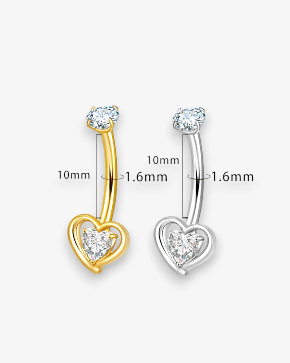Piercing Nombril Sweet Heart Titane - BEQUEEN PARIS