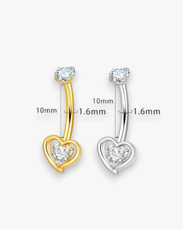 Piercing Nombril Sweet Heart Titane - BEQUEEN PARIS