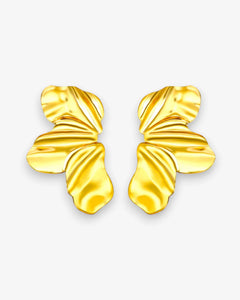 Puces Fleur Sculptée en acier inoxydable - BEQUEEN PARIS